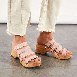 NWOB Free People Virgo Switchback Clog Sandals 41 10.5